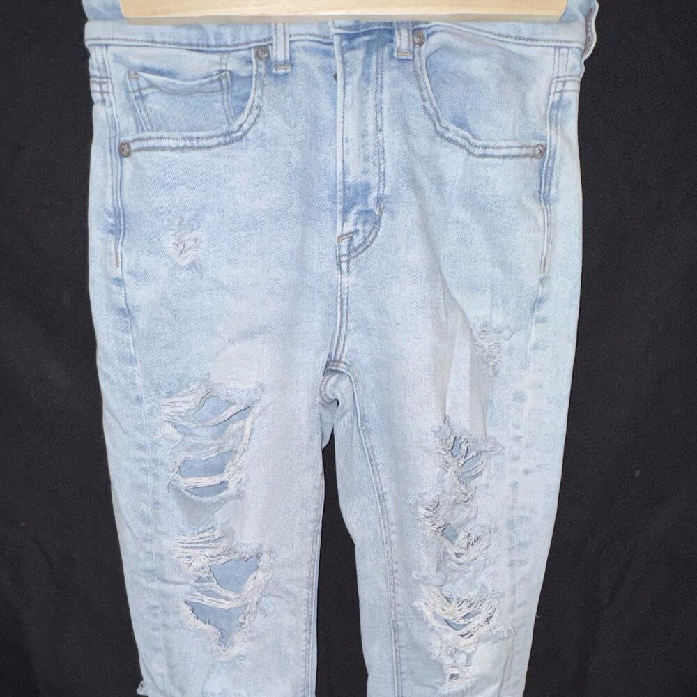 Light Washed Distressed Denim American Eagle Jeans